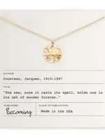 BECOMING JEWELRY The sea necklace - Gold fill 18"
