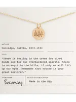 BECOMING JEWELRY Trees necklace - Gold fill 18"