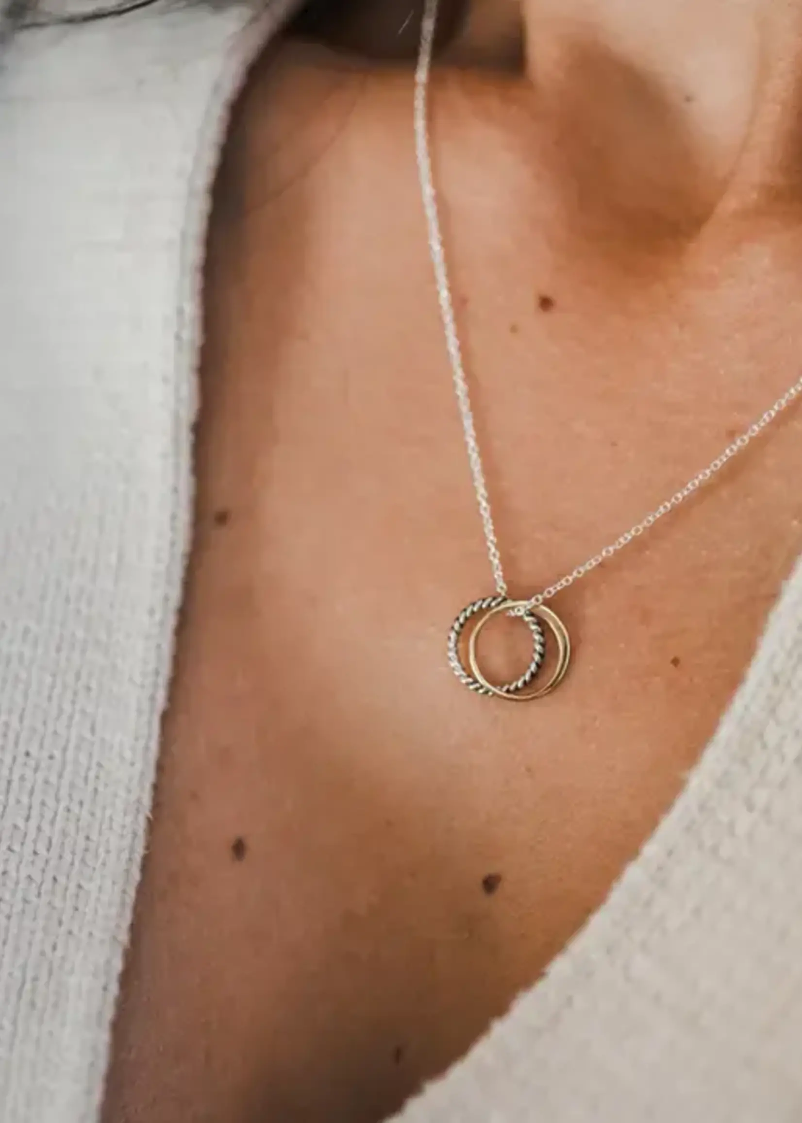 BECOMING JEWELRY True friends necklace - Sterling silver 18"