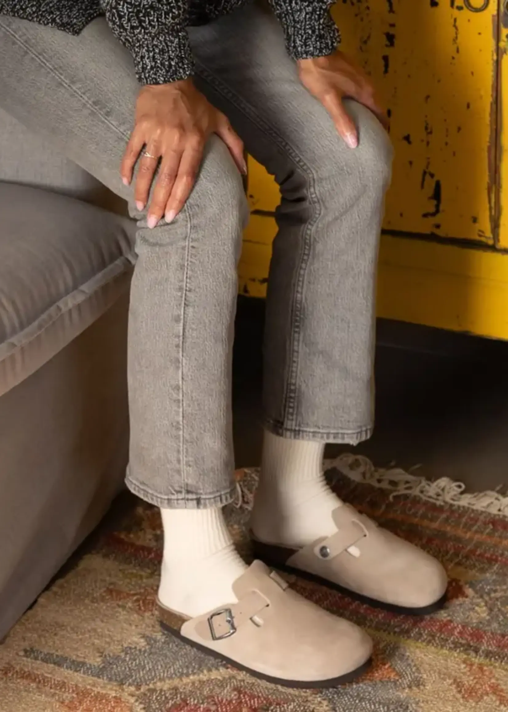 GENUINS Riva Velour Clog