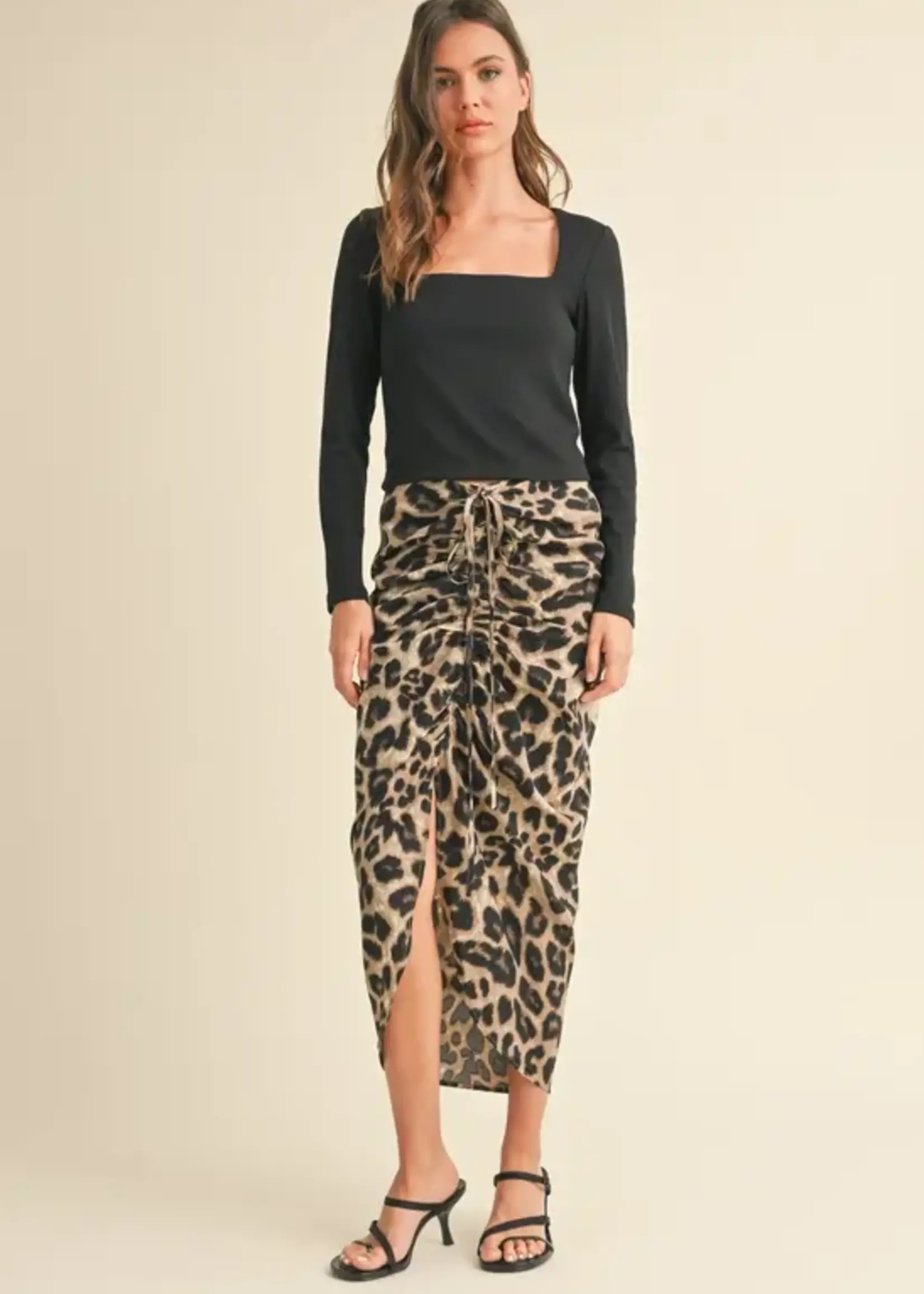 MIOU MUSE The leopard skirt