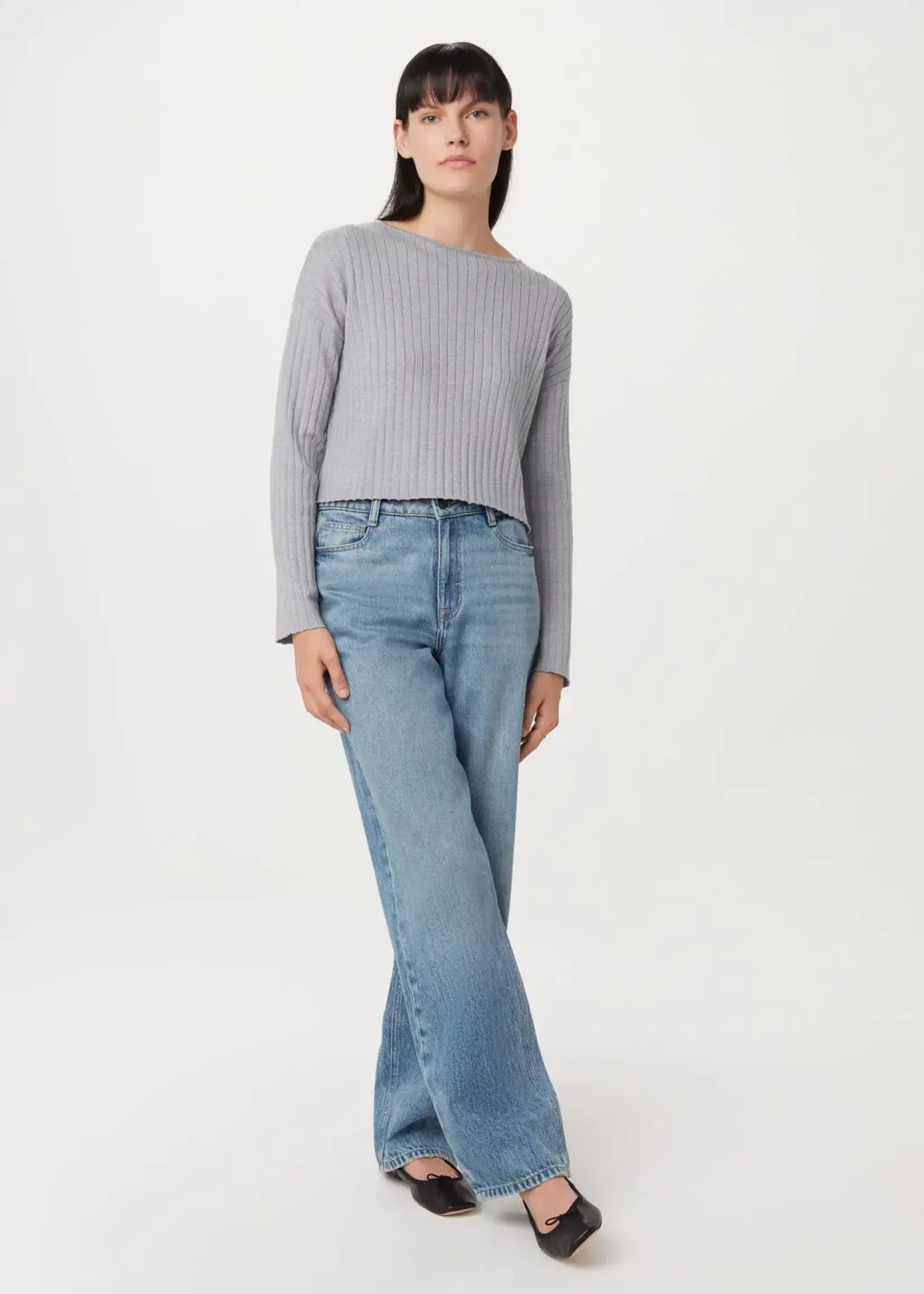 Frank And Oak The Boat Neck Cropped Sweater