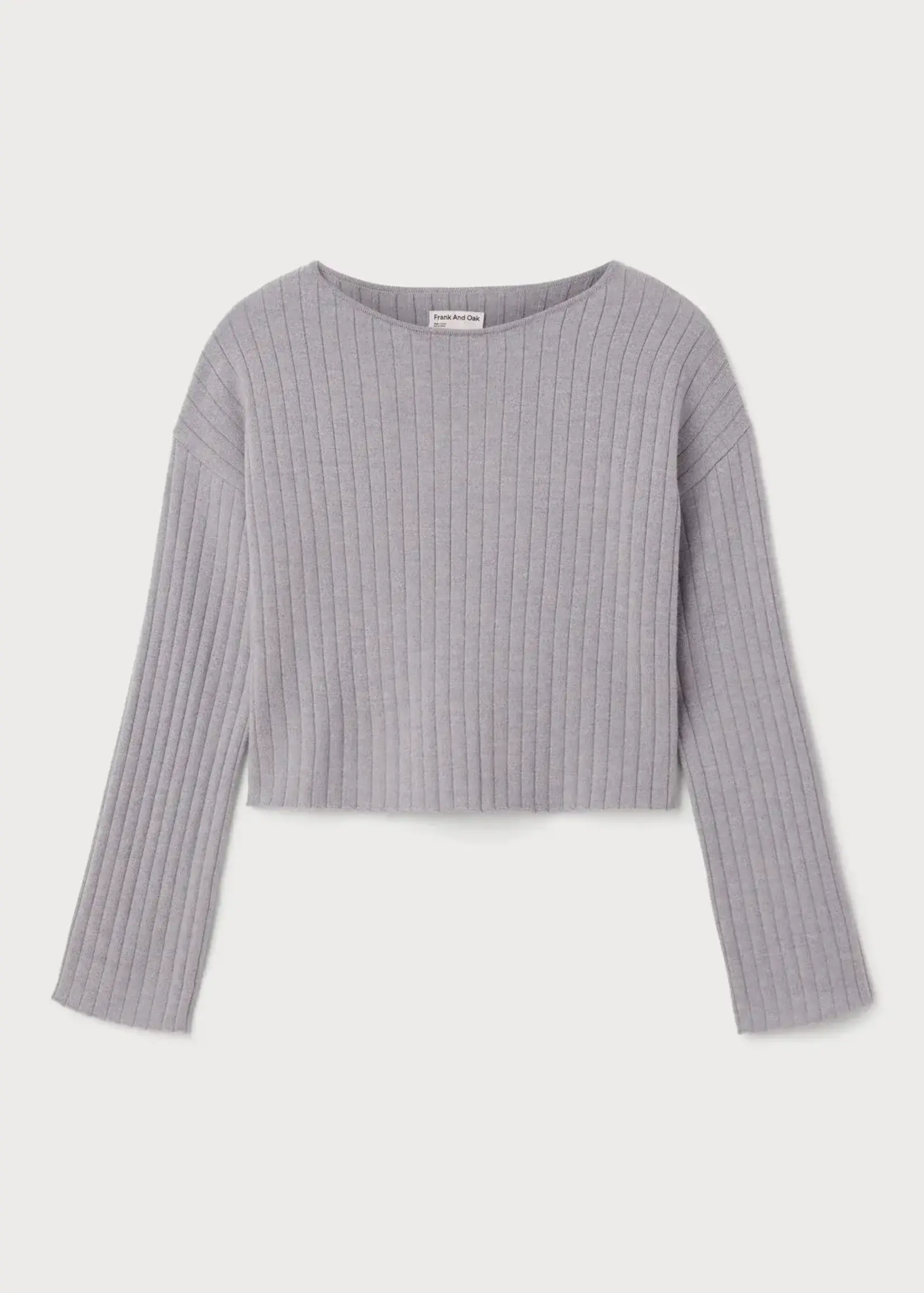 Frank And Oak The Boat Neck Cropped Sweater