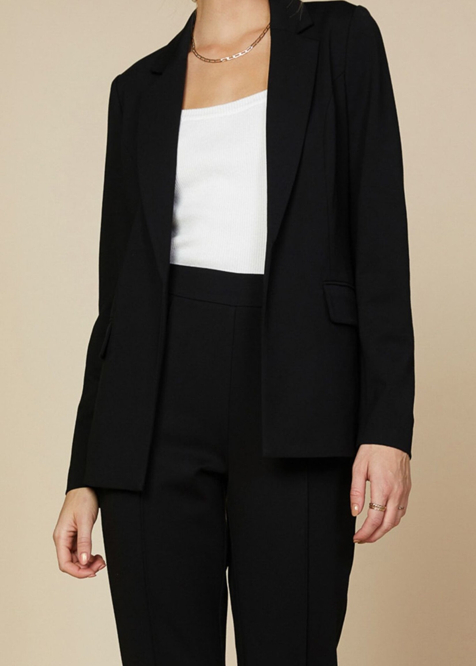 SKIES ARE BLUE Knit Tailored Blazer