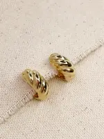 LeBLANC finds Croissant Clicker Hoop Earrings
