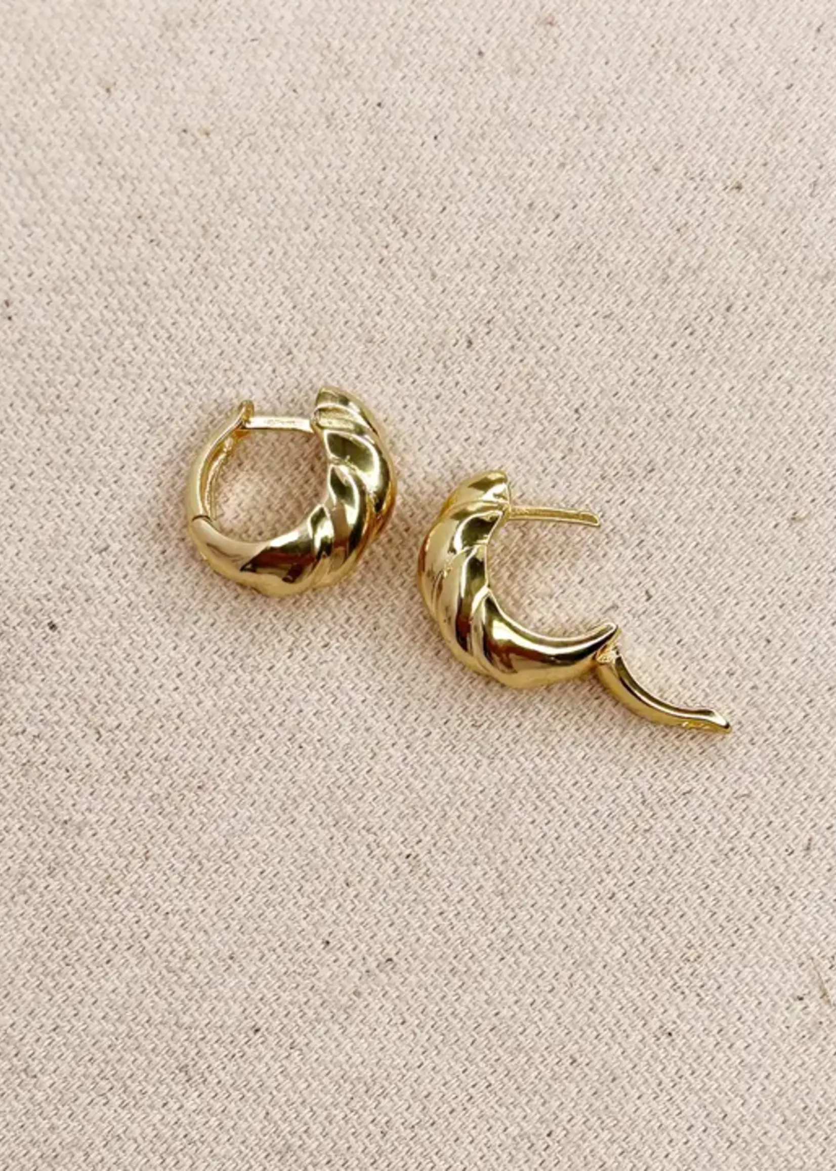 LeBLANC finds Croissant Clicker Hoop Earrings
