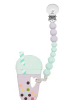 LOULOU LOLLIPOP Silicone Teether Set - Taro Bubble Tea