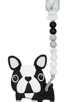 LOULOU LOLLIPOP Silicone Teether Set - Boston Terrier