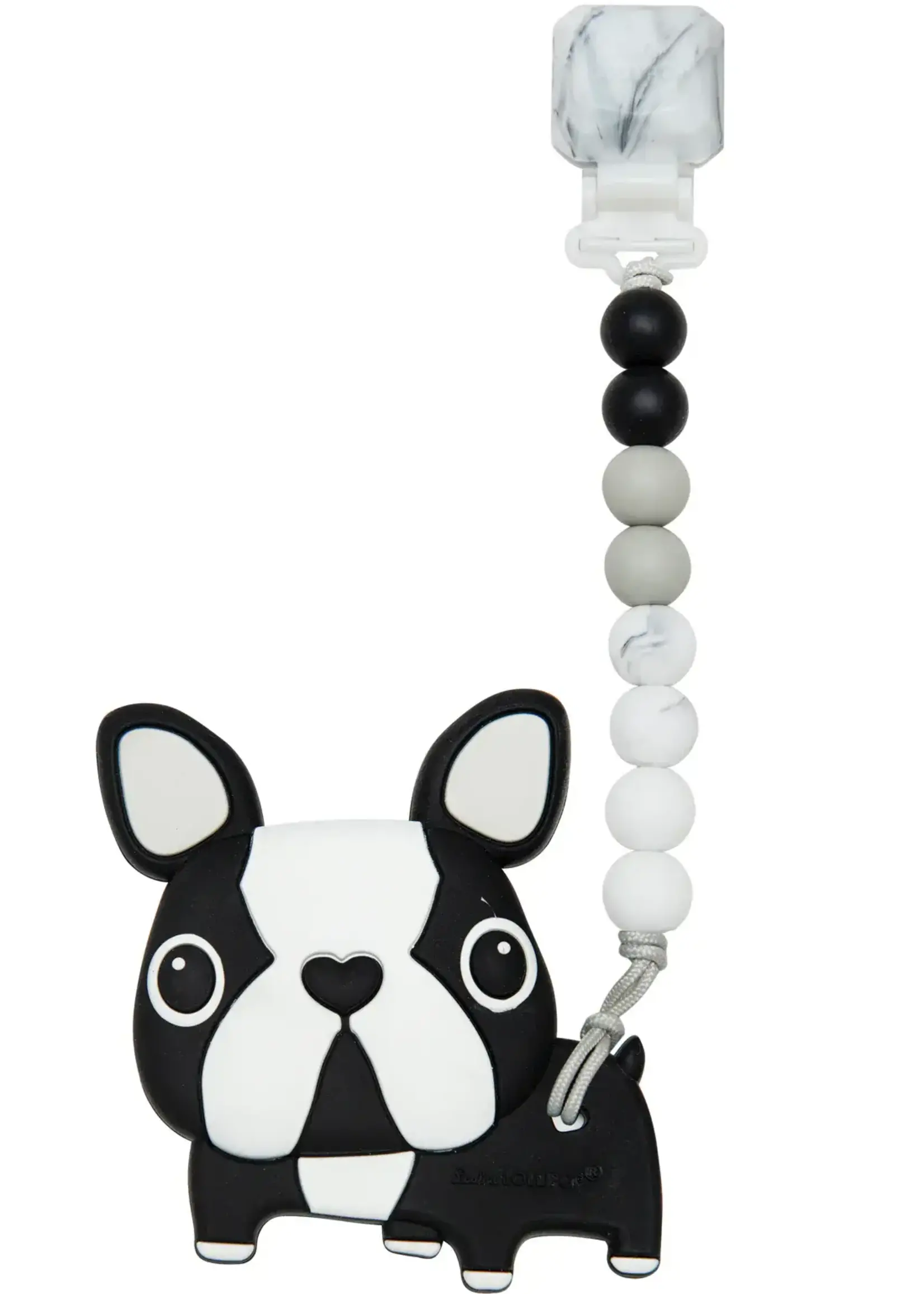 LOULOU LOLLIPOP Silicone Teether Set - Boston Terrier