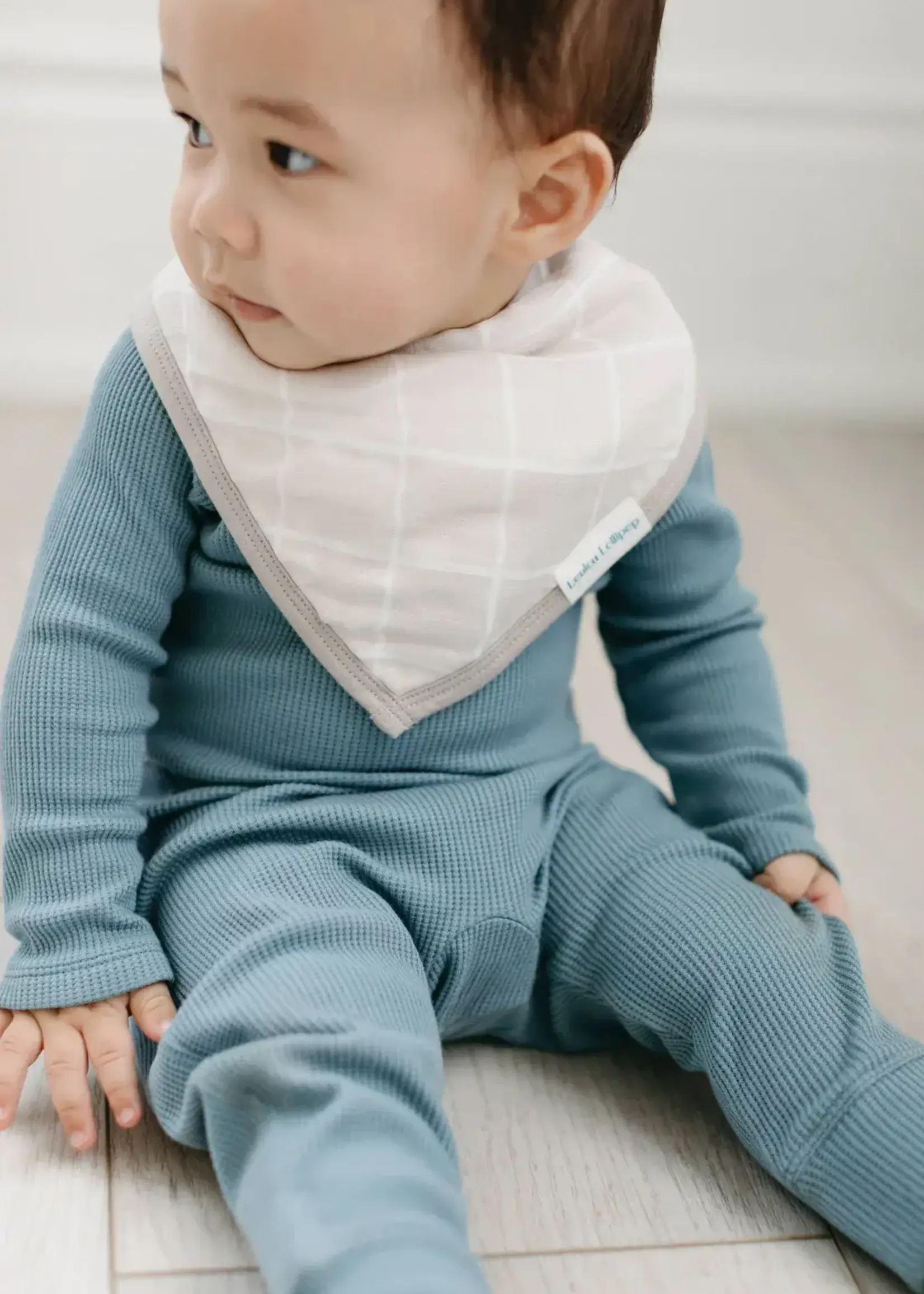 LOULOU LOLLIPOP Muslin Bandana Bib Set - Ice hockey