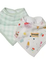 LOULOU LOLLIPOP Muslin Bandana Bib Set - Sweet Treats