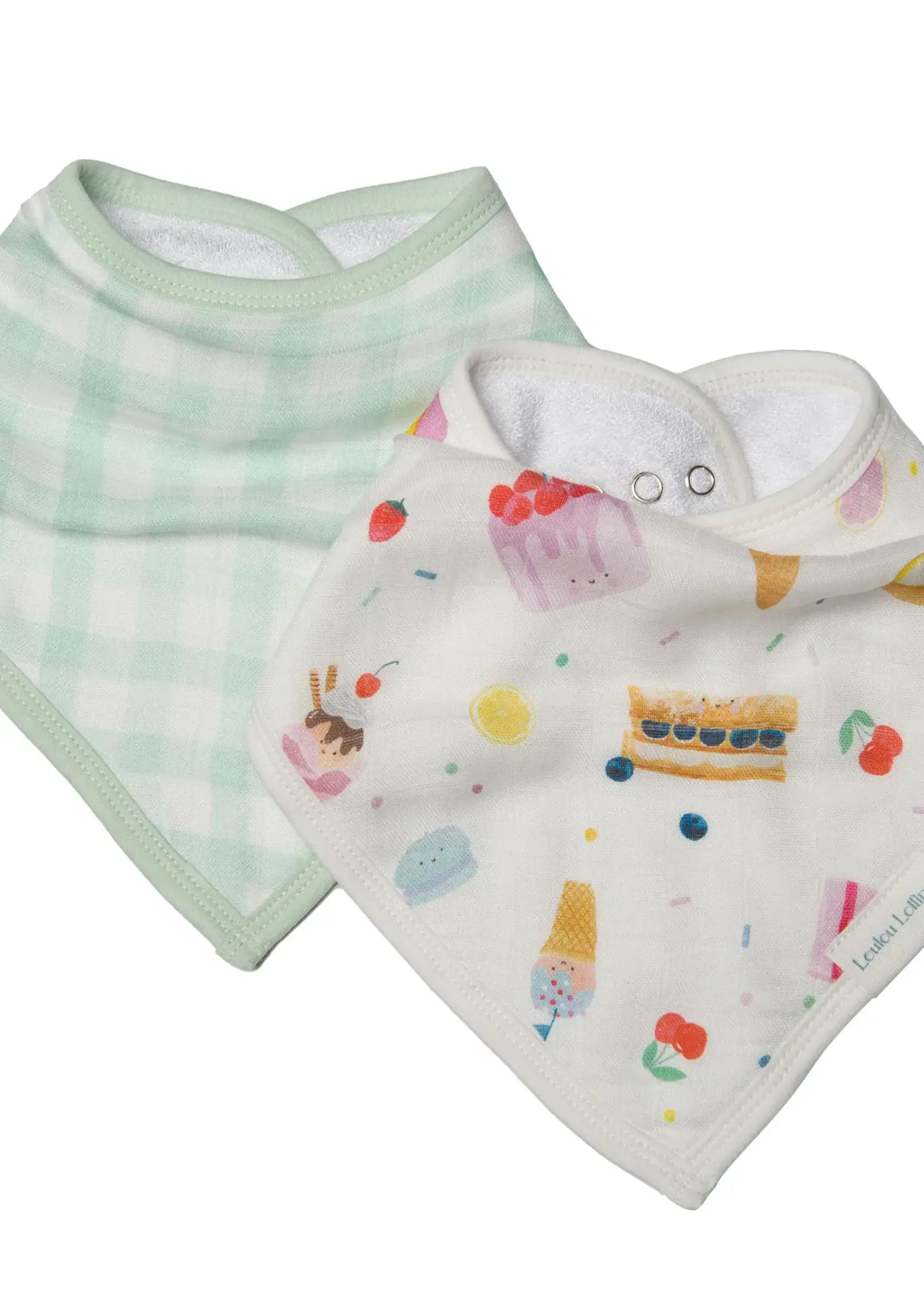 LOULOU LOLLIPOP Muslin Bandana Bib Set - Sweet Treats