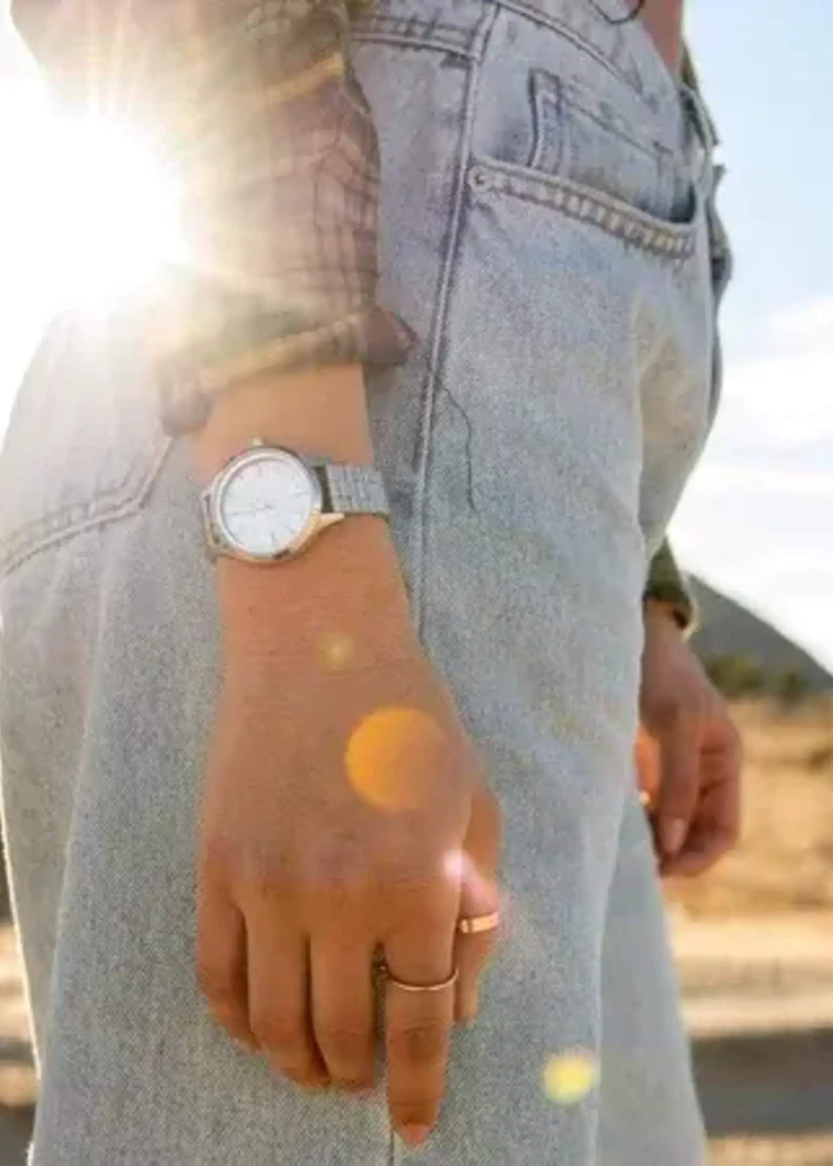 NIXON Optimist Watch - Silver / Mother of Pearl