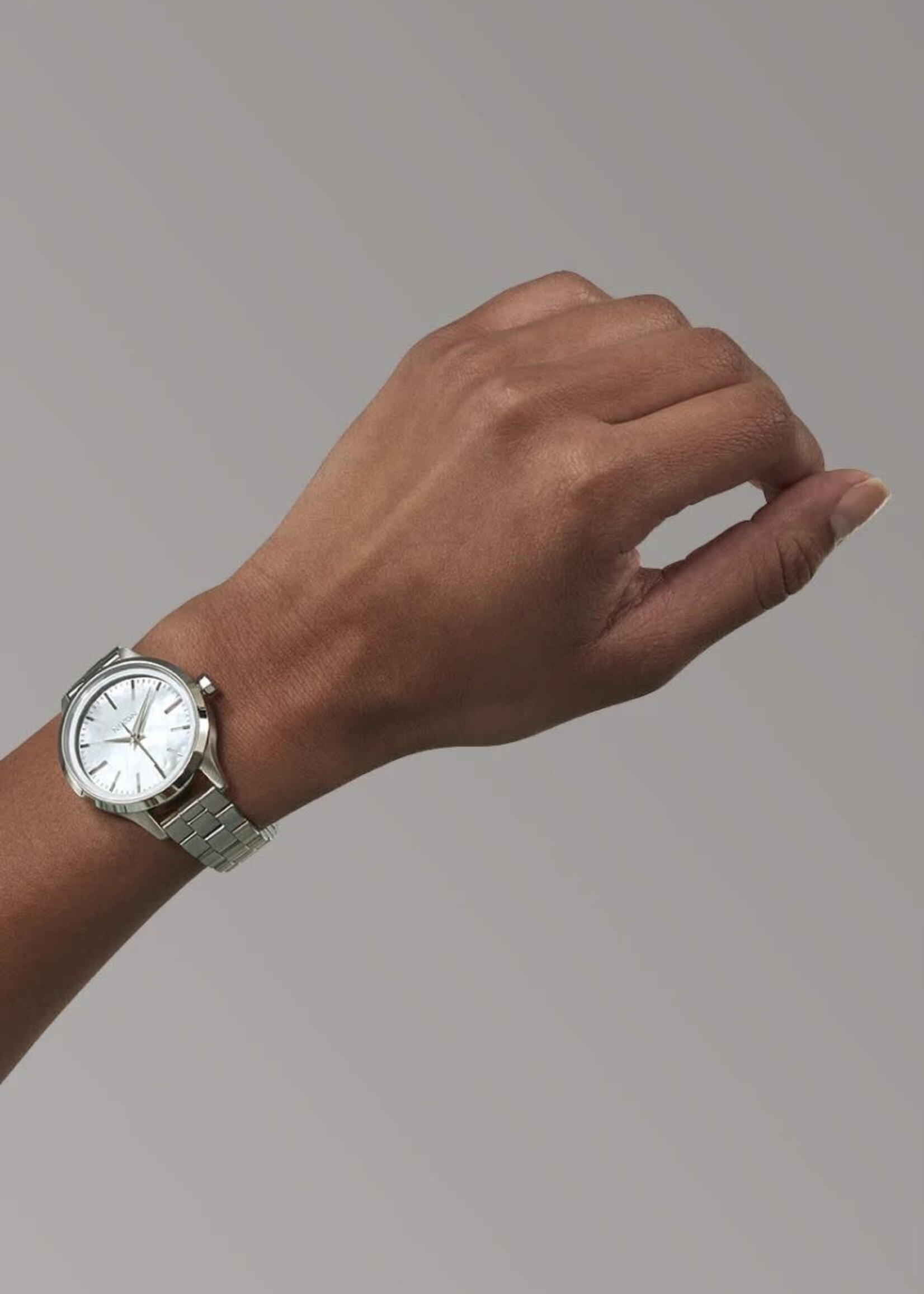 NIXON Optimist Watch - Silver / Mother of Pearl