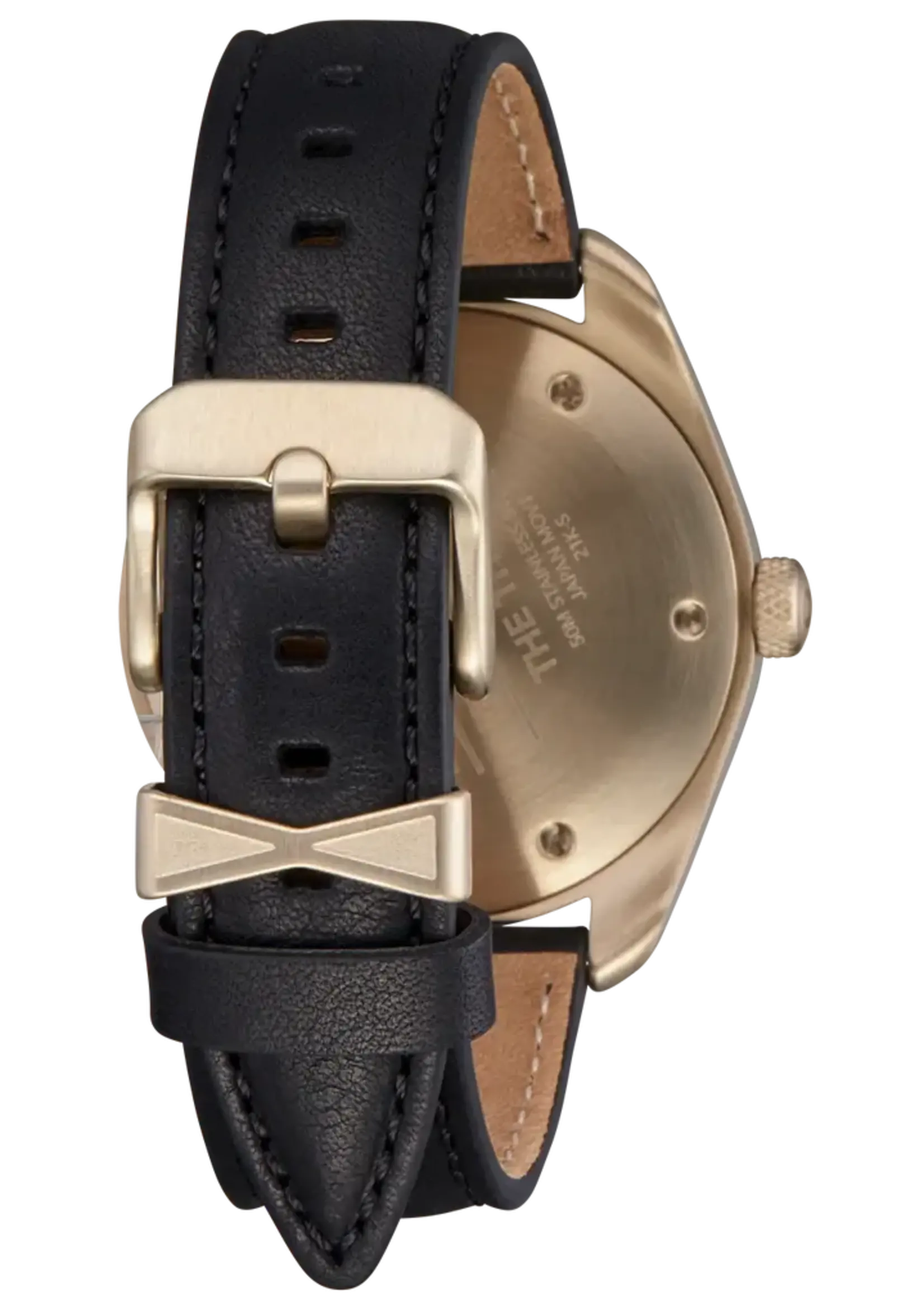 NIXON Thalia Leather Watch - Light Gold / Black