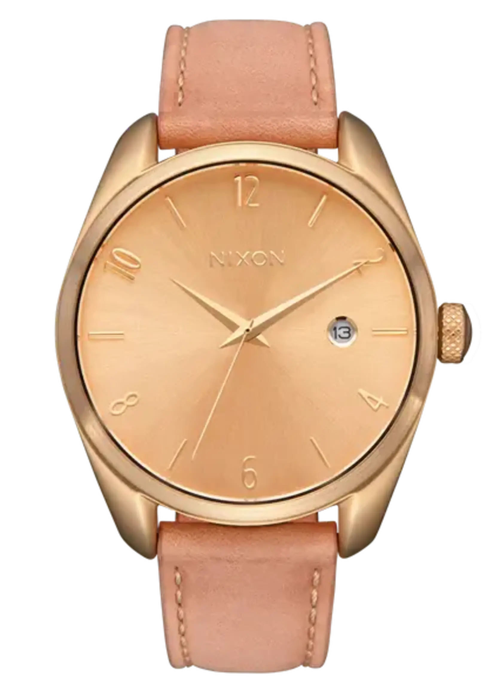NIXON Thalia Leather Watch - Light Gold / Tan