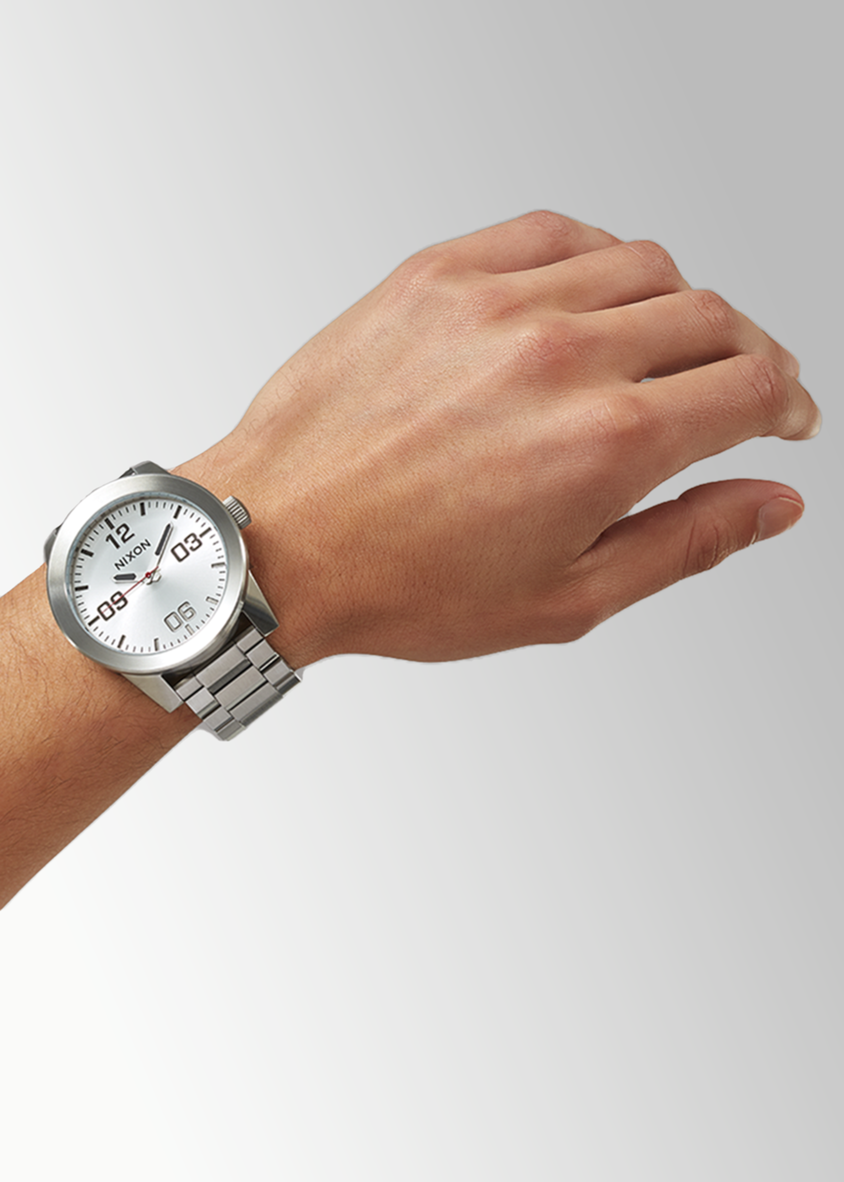 NIXON Corporal SS Watch - White / Silver