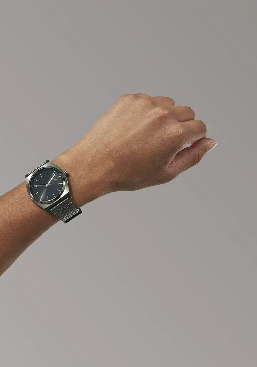【あらかき】ニクソン NIXON TIME TELLER CHRONO Nixon Time Teller Chrono Chrome & Black Analog Watch | Zumiez