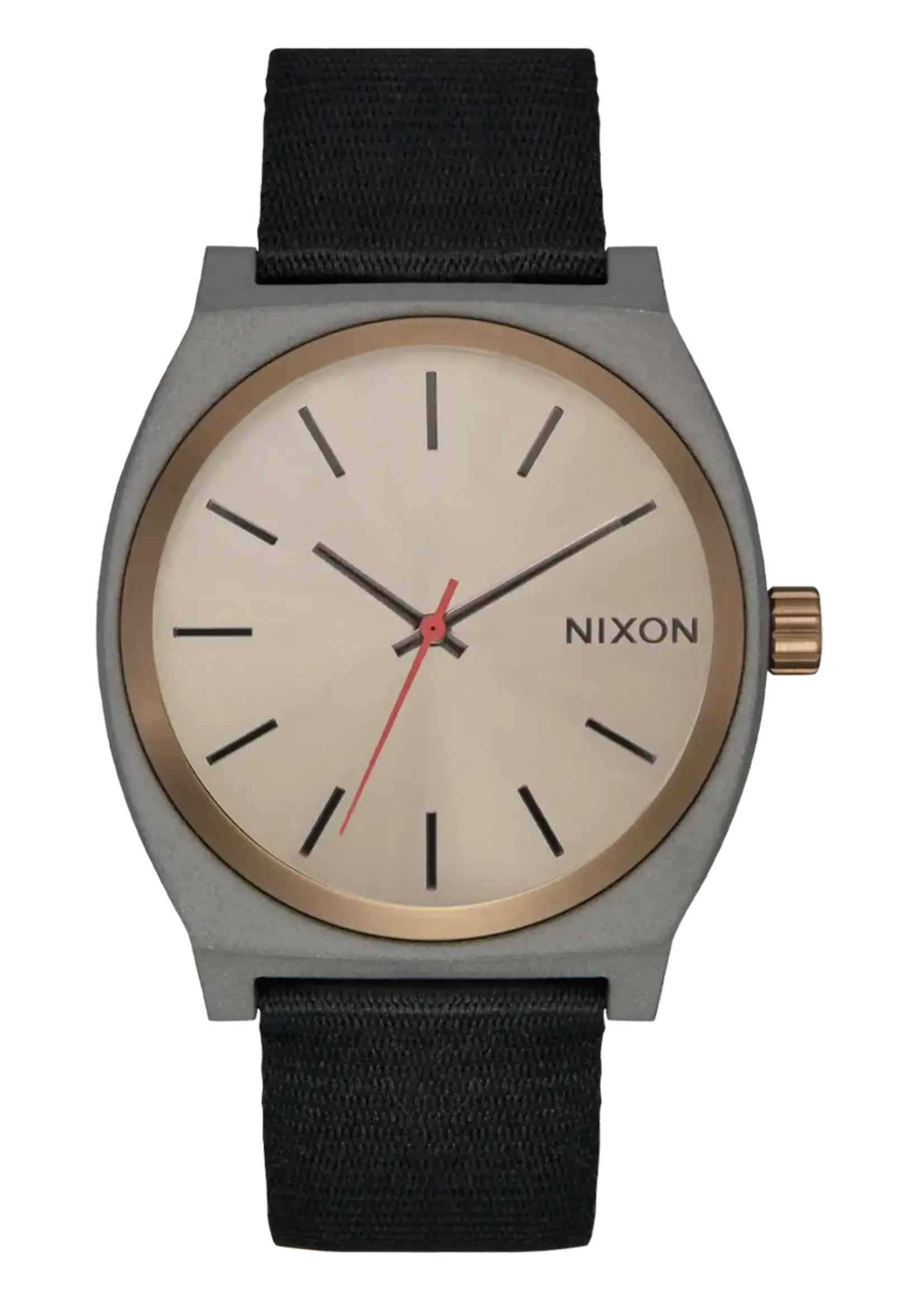 NIXON Time Teller Nylon Watch - Dark Gray/ Pumice/ Black