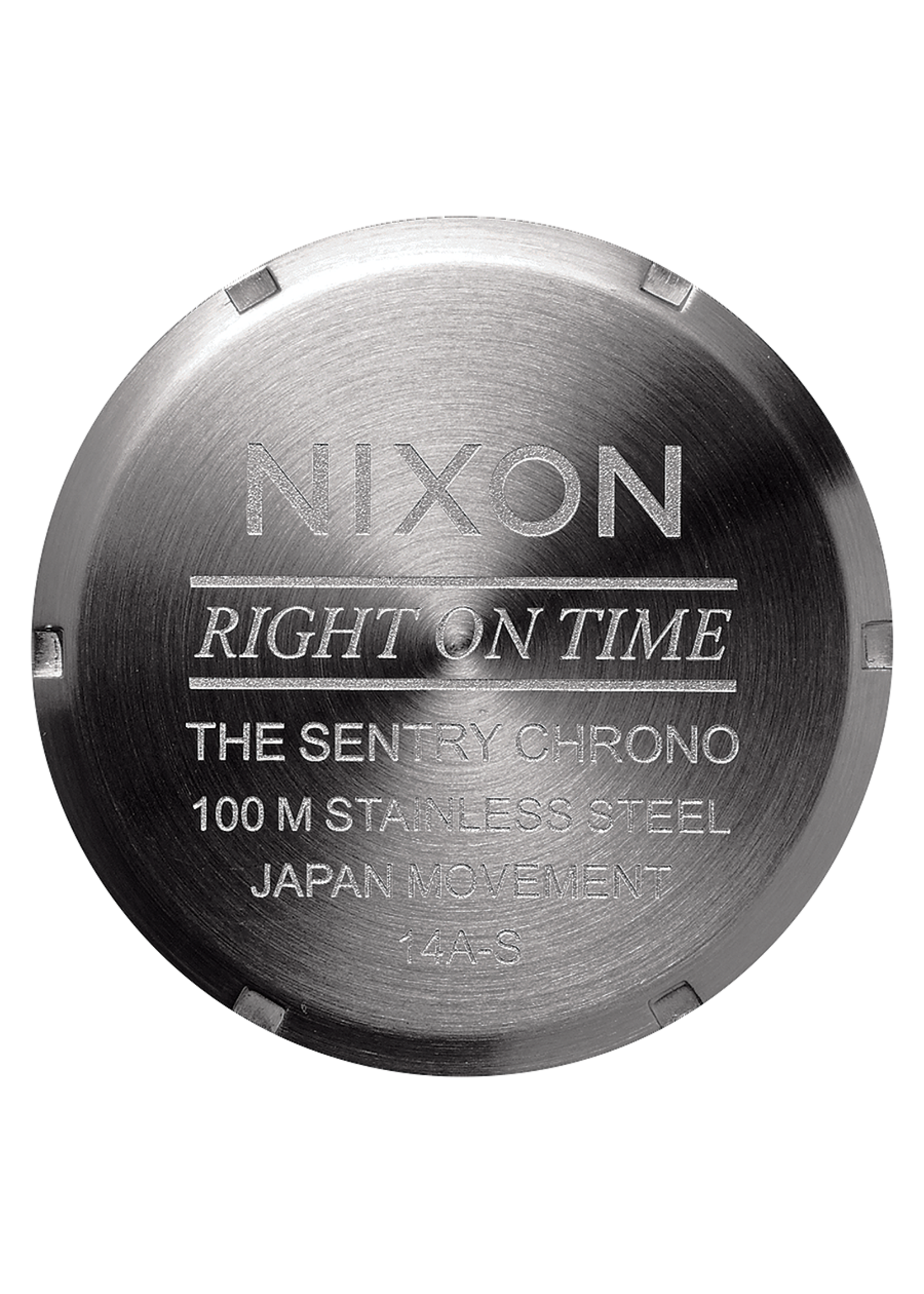 NIXON Sentry Chrono Leather - Gunmetal / Black