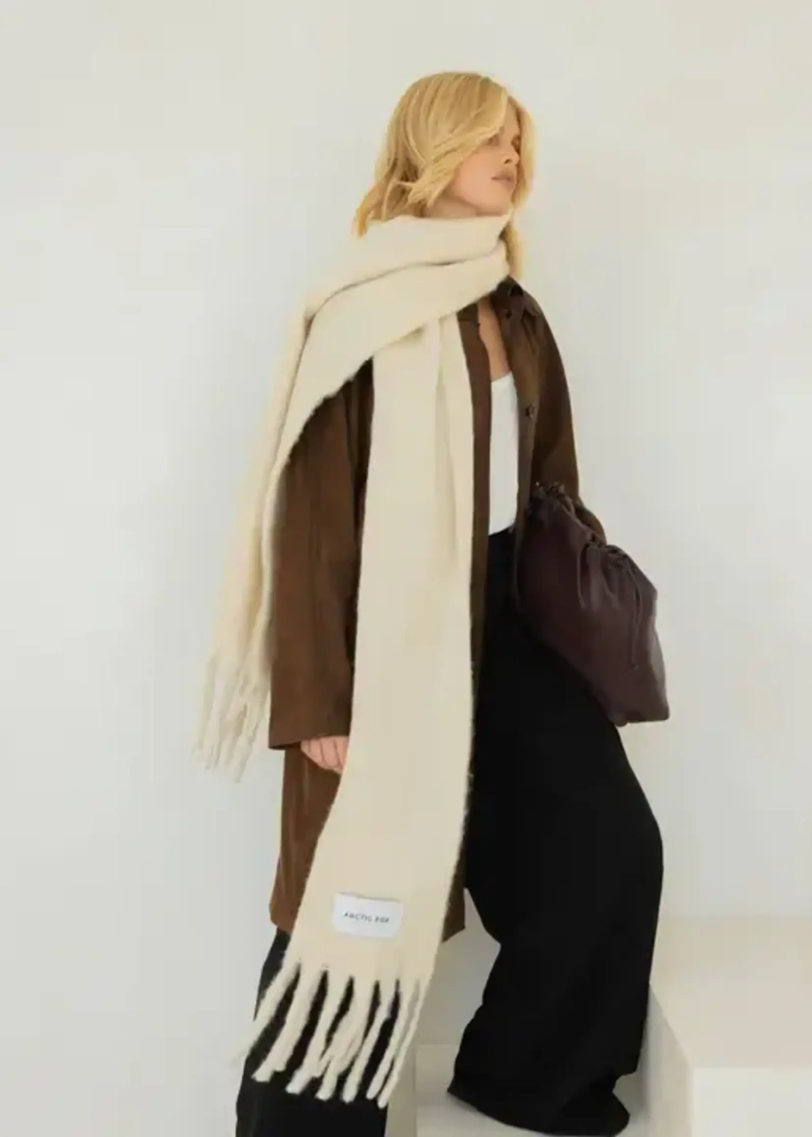 ARCTIC FOX & CO The Reykjavik Scarf - 100% Recycled - Pebble Beige