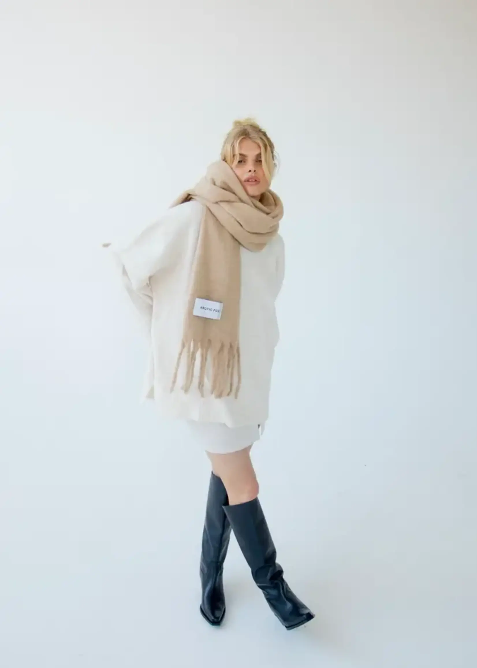 ARCTIC FOX & CO The Reykjavik Scarf - 100% Recycled - Pinecone Beige