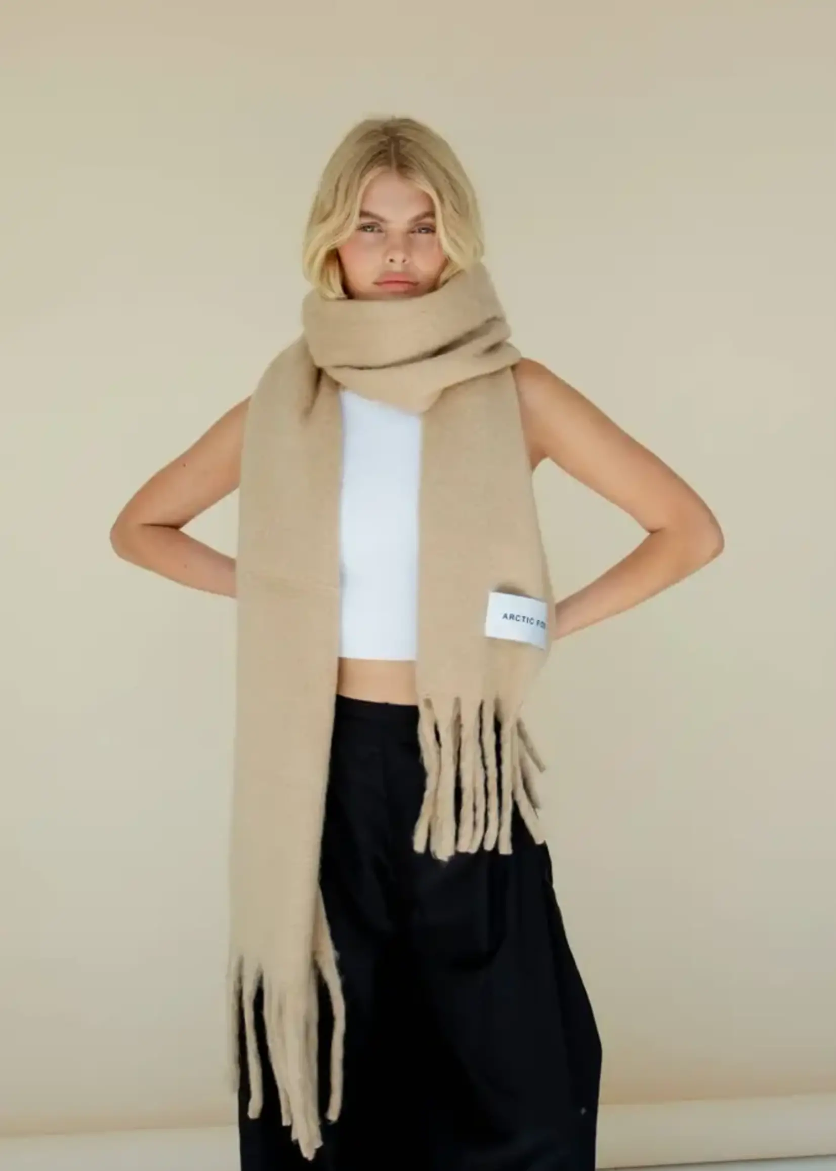 ARCTIC FOX & CO The Reykjavik Scarf - 100% Recycled - Pinecone Beige