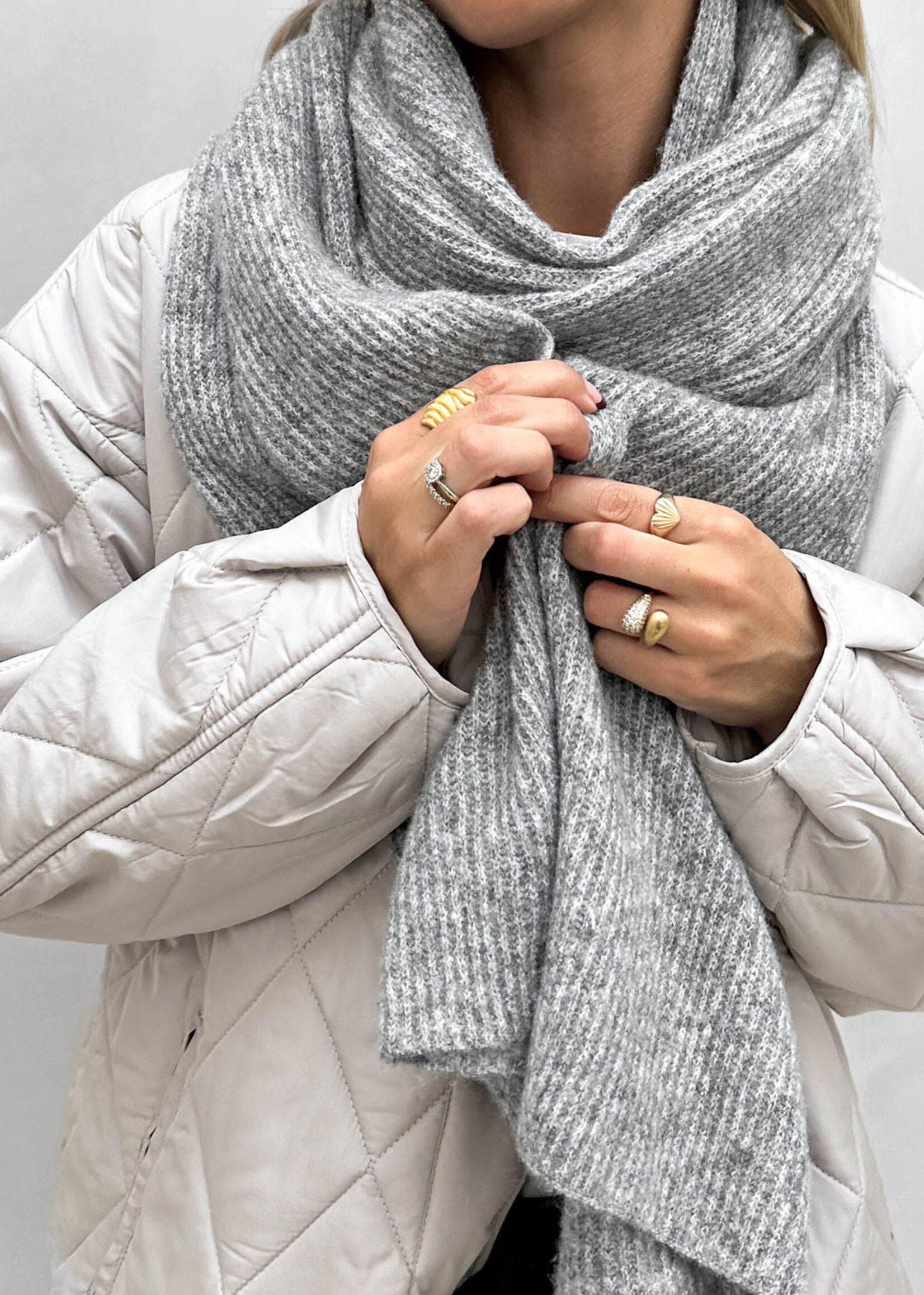 PIECES PSMOELLA CASHMERE BLEND SCARF
