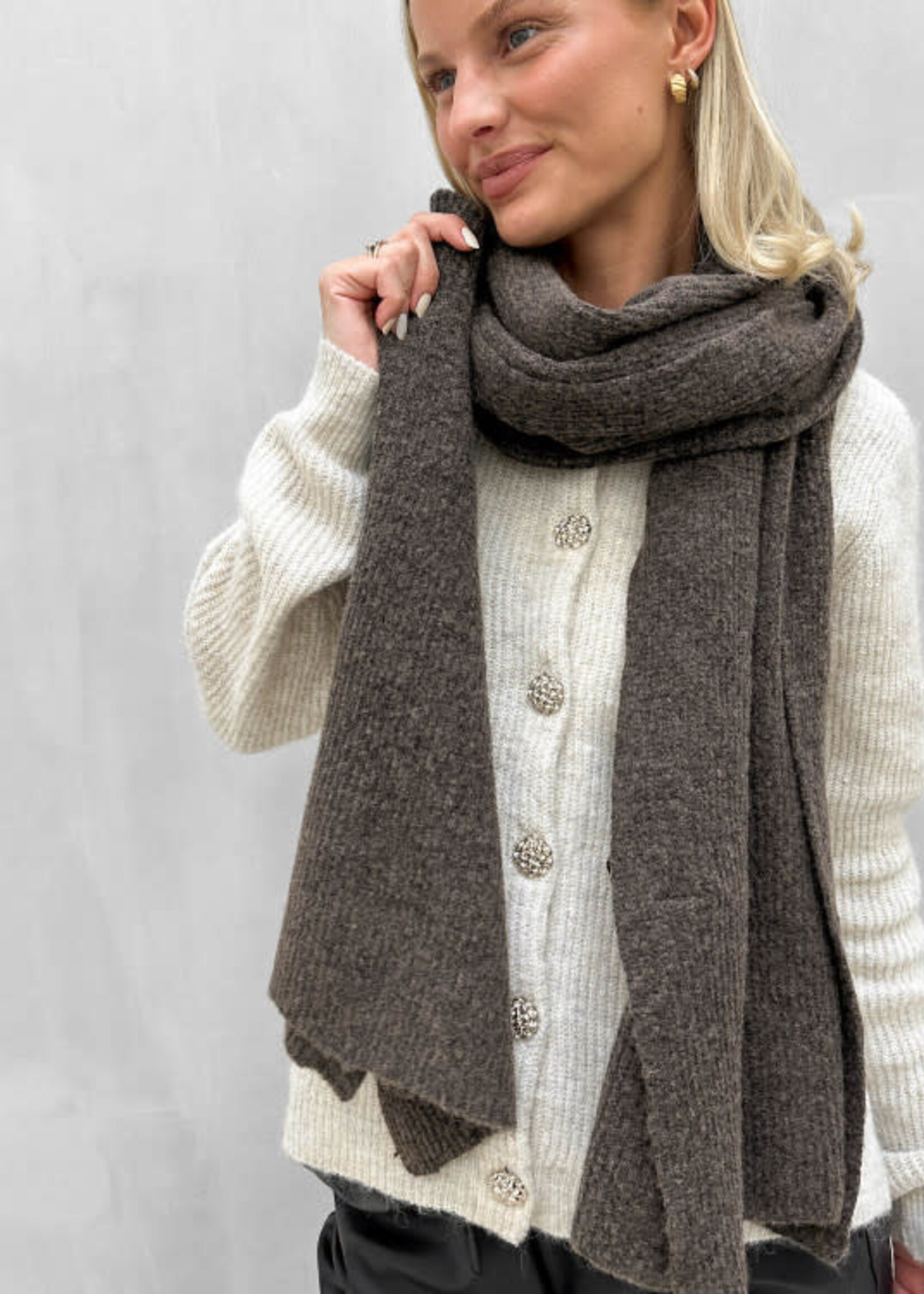 PIECES PSMOELLA CASHMERE BLEND SCARF