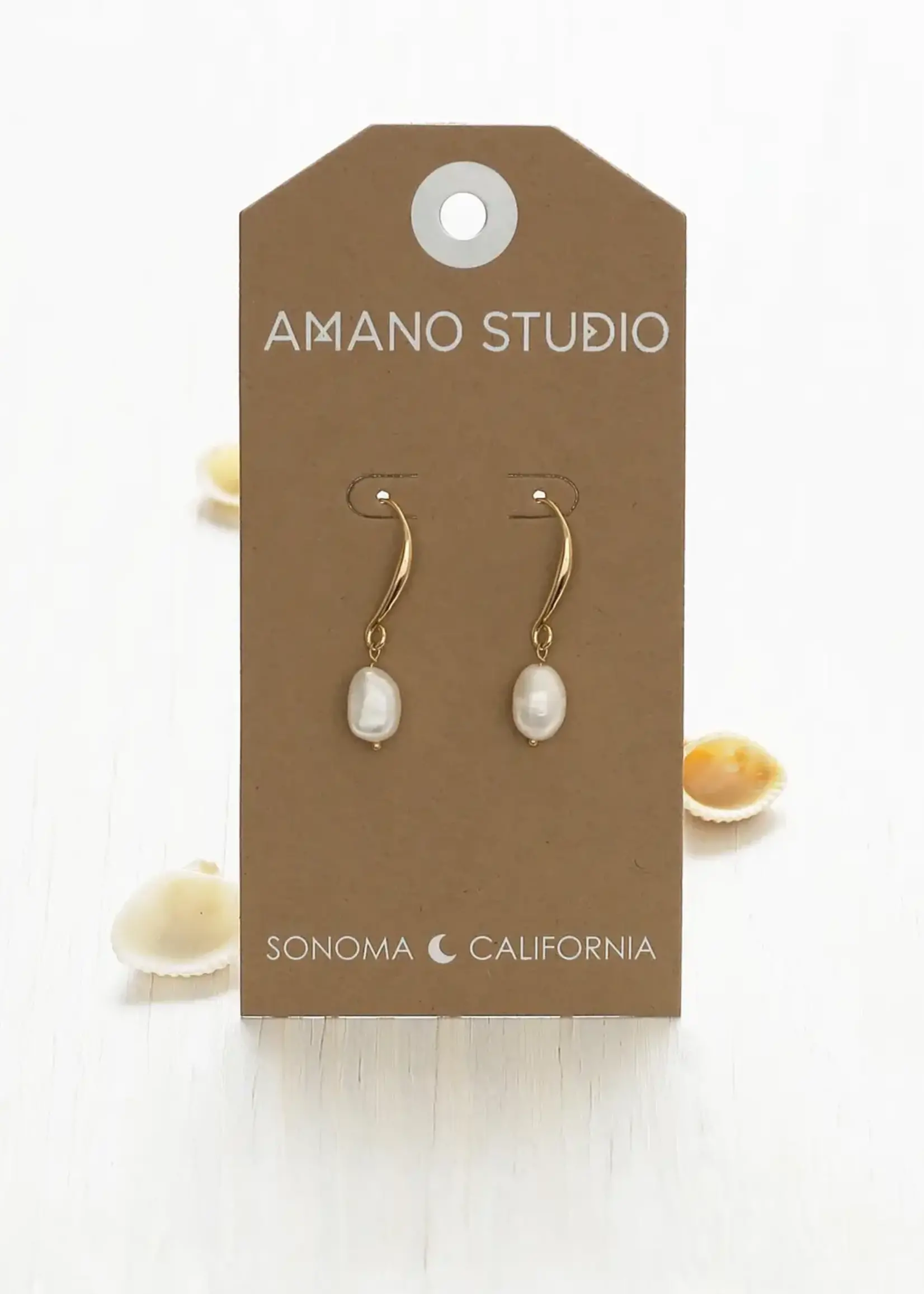 AMANO studio Large Drop Pearl Earrings