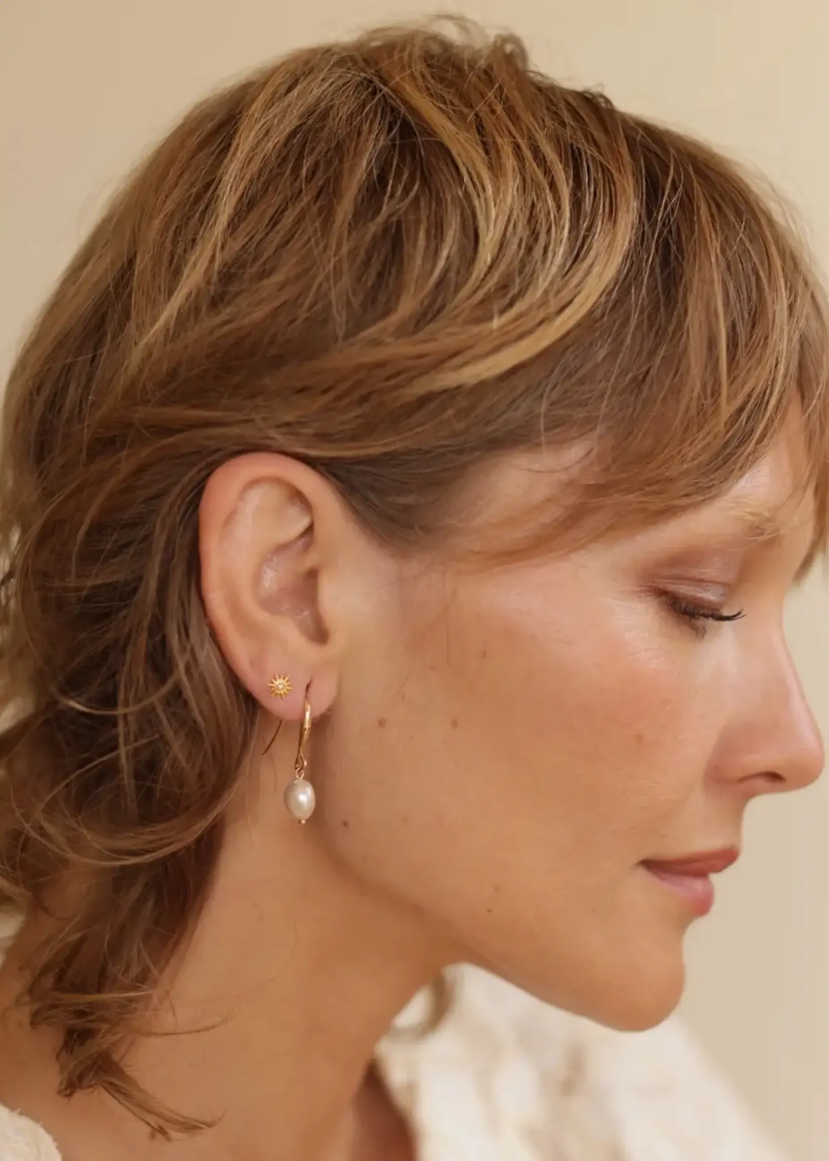 AMANO studio Large Drop Pearl Earrings