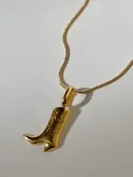 NAMASTE JEWELRY Boot Necklace - GOLD