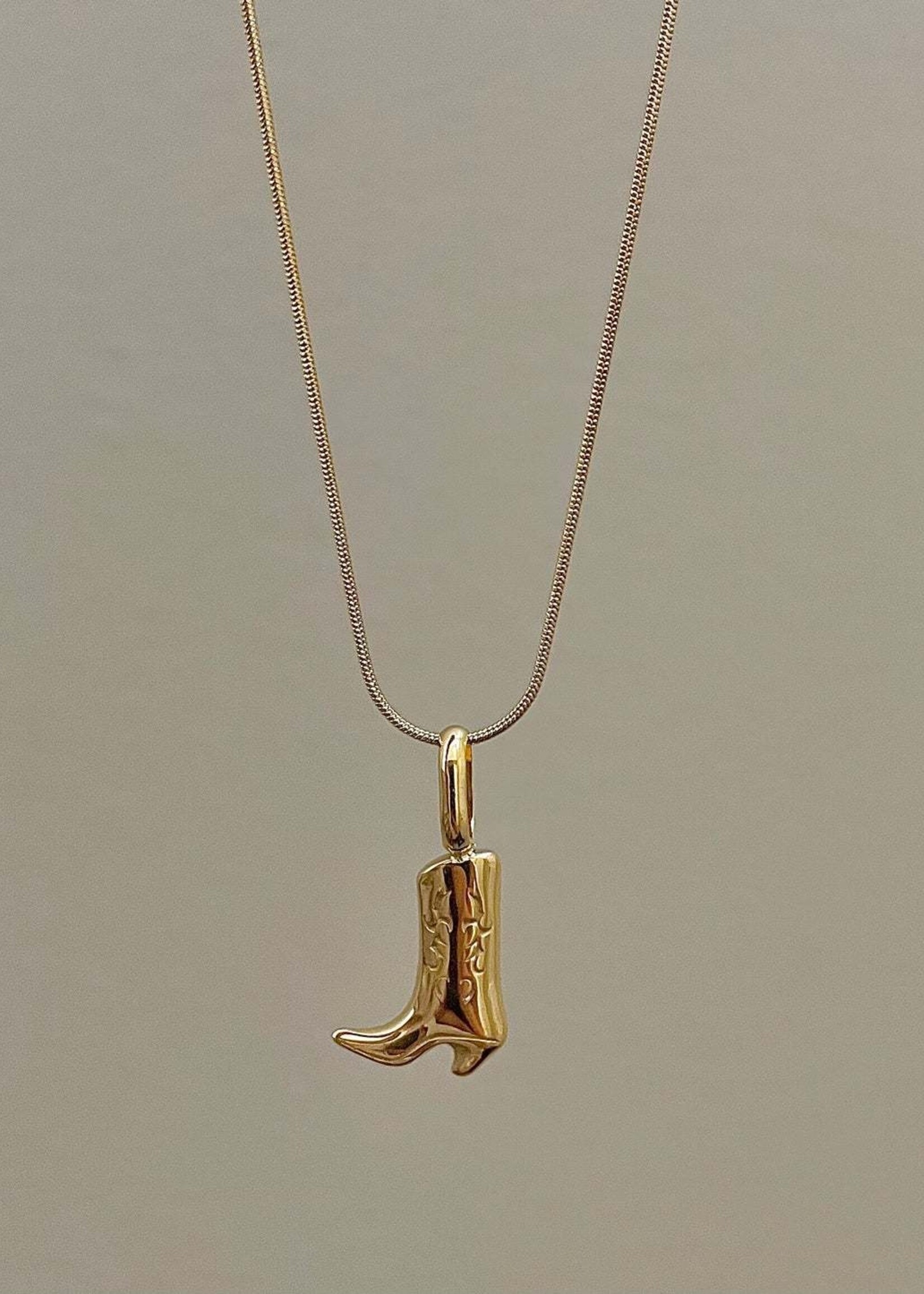 NAMASTE JEWELRY Boot Necklace - GOLD