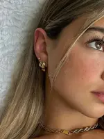 NAMASTE JEWELRY Miami Hoops, GOLD