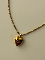 NAMASTE JEWELRY Mon Amour Necklace, GOLD