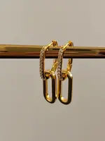 NAMASTE JEWELRY Paperclip Earrings