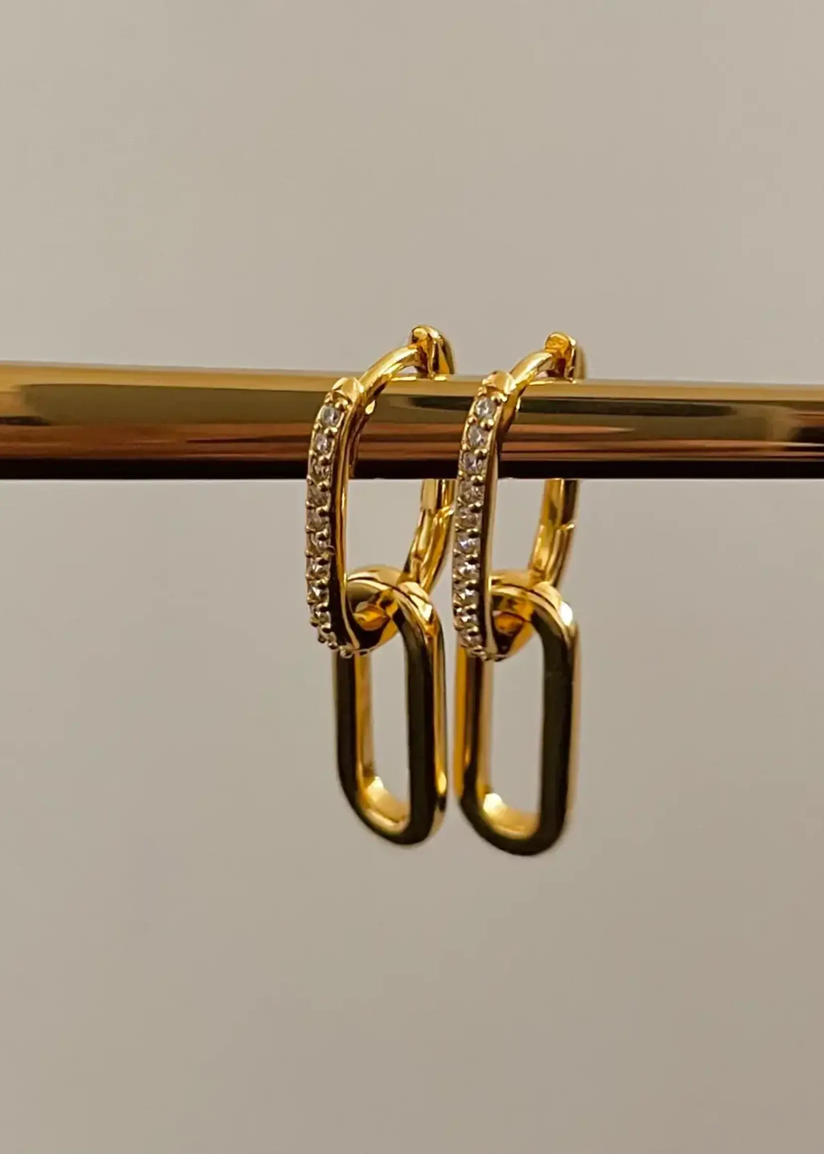 NAMASTE JEWELRY Paperclip Earrings