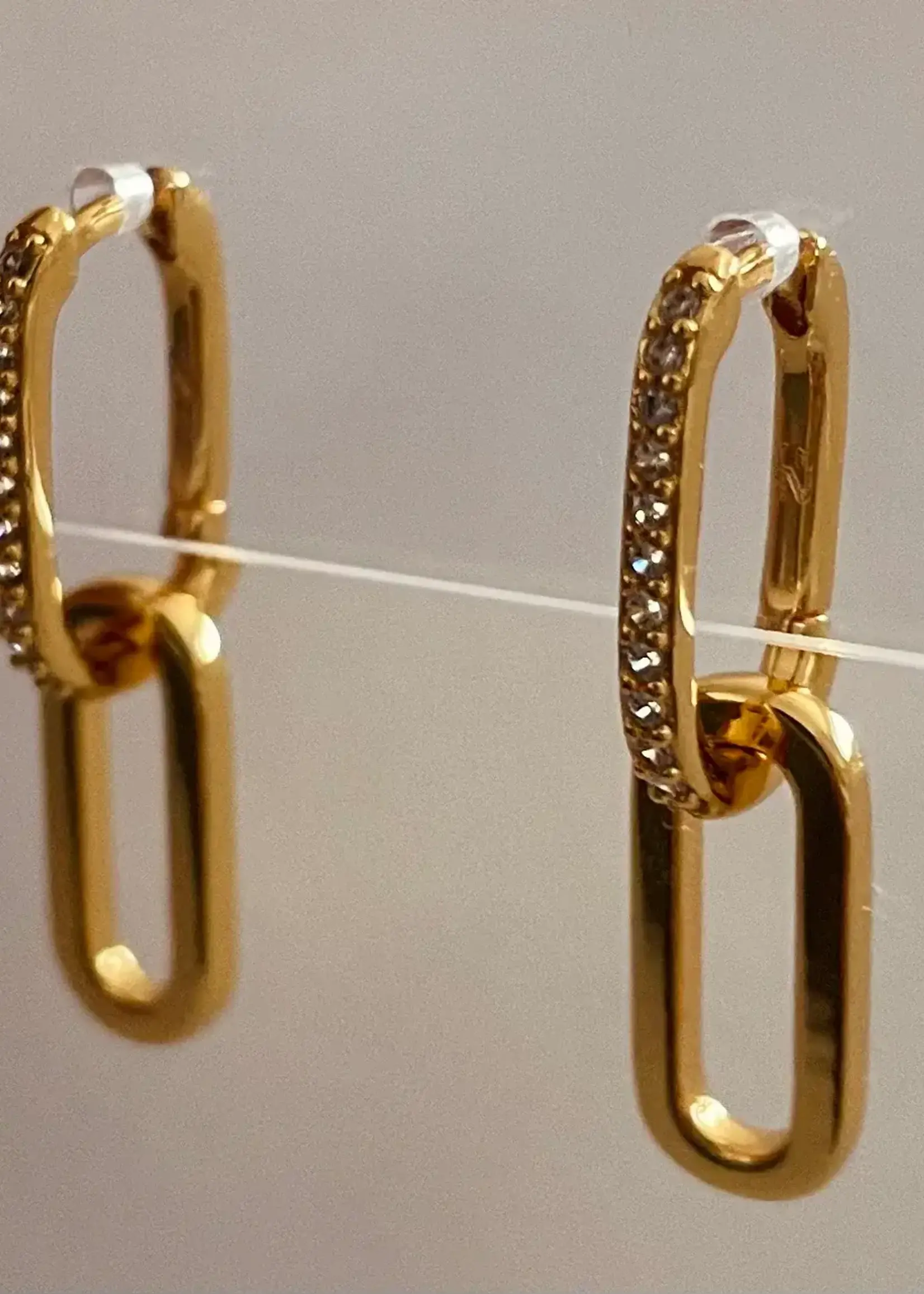 NAMASTE JEWELRY Paperclip Earrings