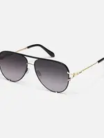 QUAY HIGH KEY TWIST, sunglasses, BLACK/GOLD