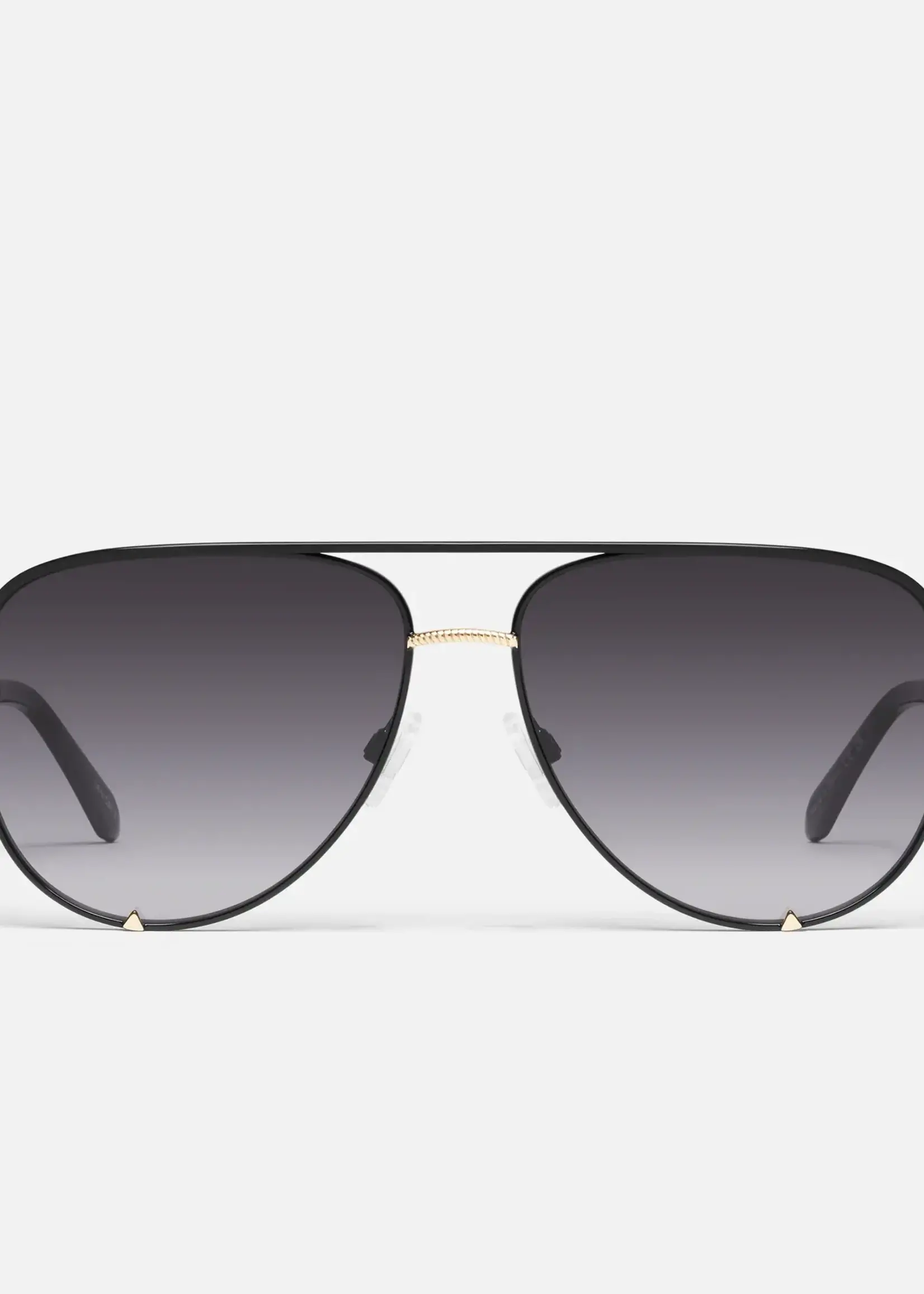 QUAY HIGH KEY TWIST, sunglasses, BLACK/GOLD