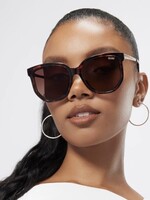 QUAY COFFEE RUN, polarized sunglasses, TORTOISE/BROWN/GOLD