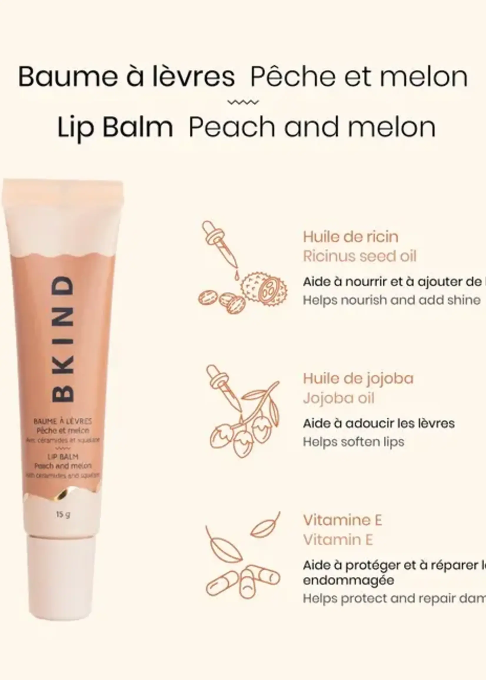 BKIND Nourishing Ceramide Lip Balm