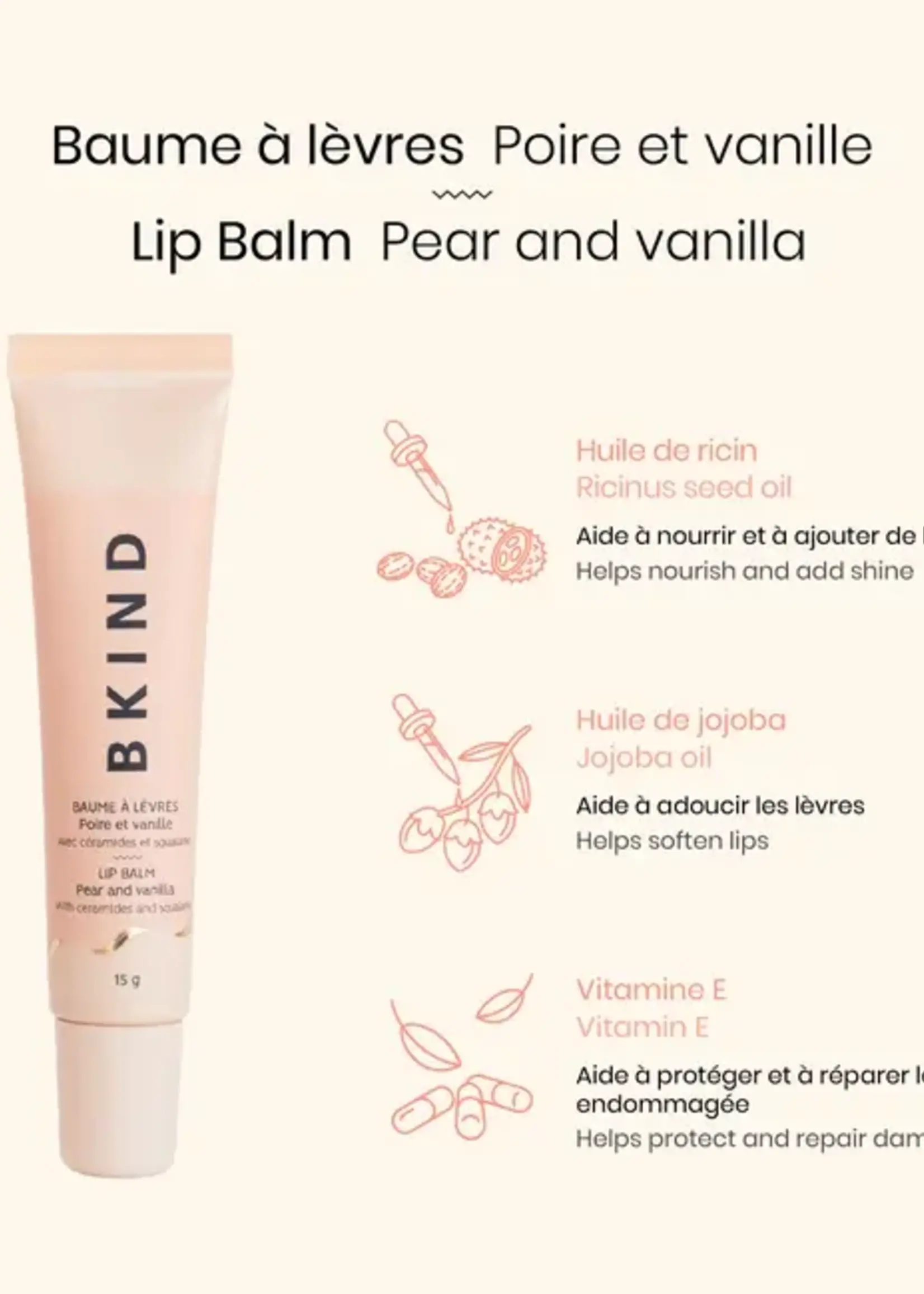 BKIND Nourishing Ceramide Lip Balm
