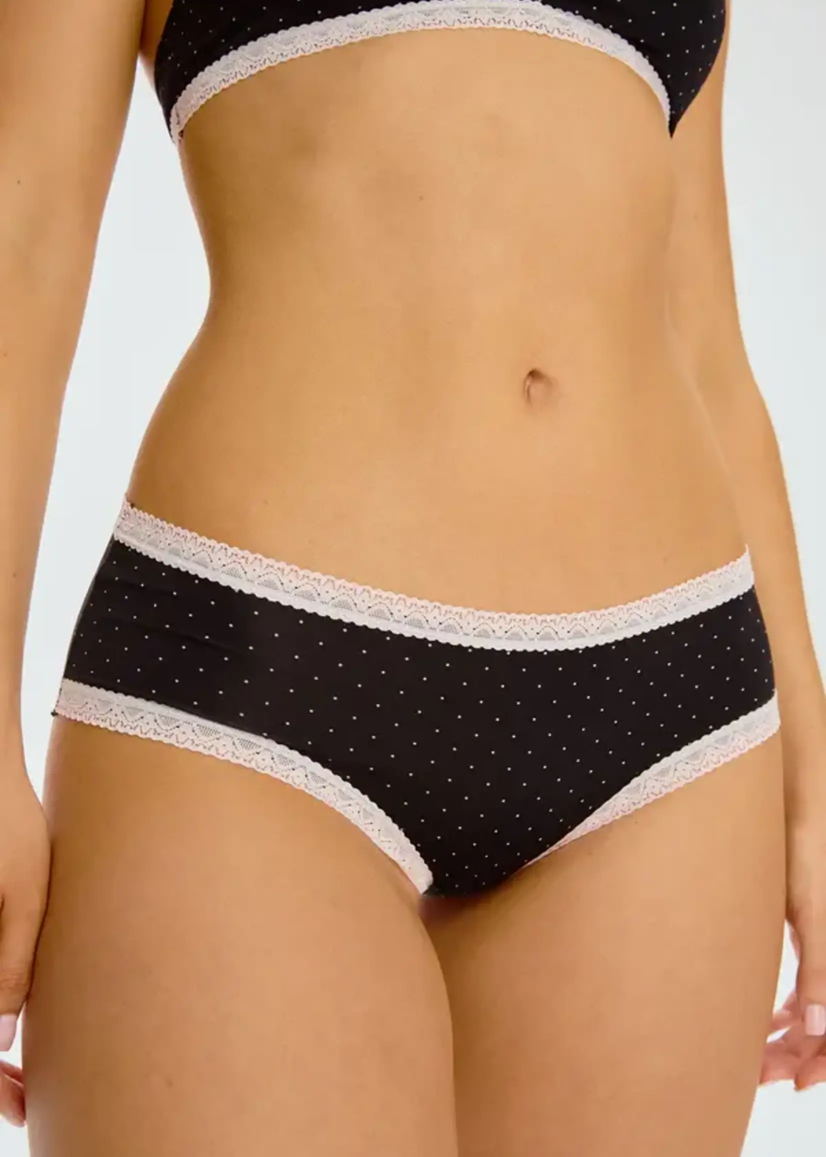BLUSH MICRO lace trim hipster