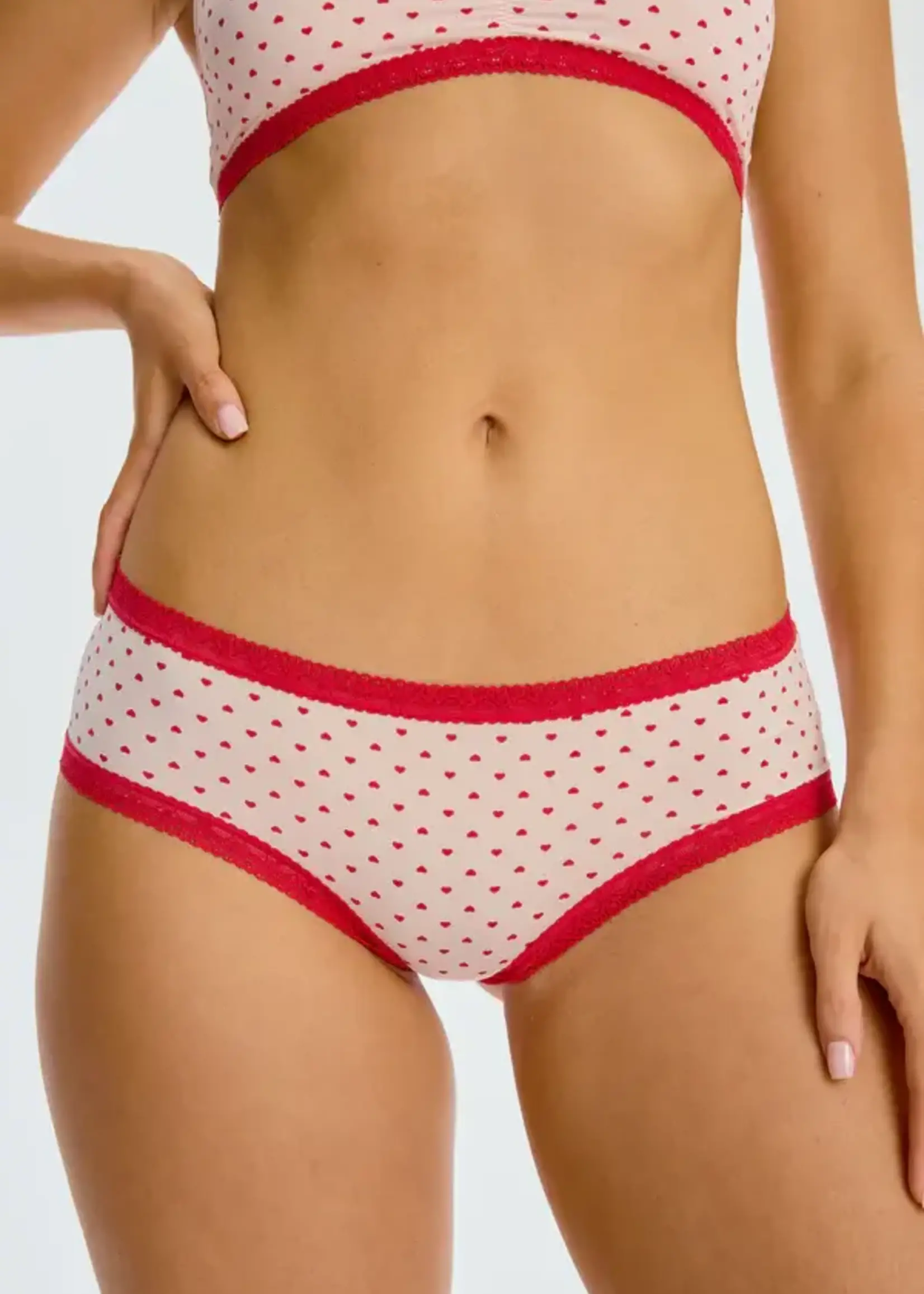 BLUSH MICRO lace trim hipster
