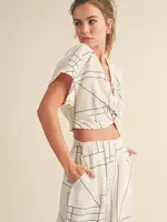 MIOU MUSE Fron Twist Top