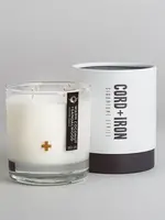 CORD +IRON Warm Coconut + Sandalwood Glass Candle