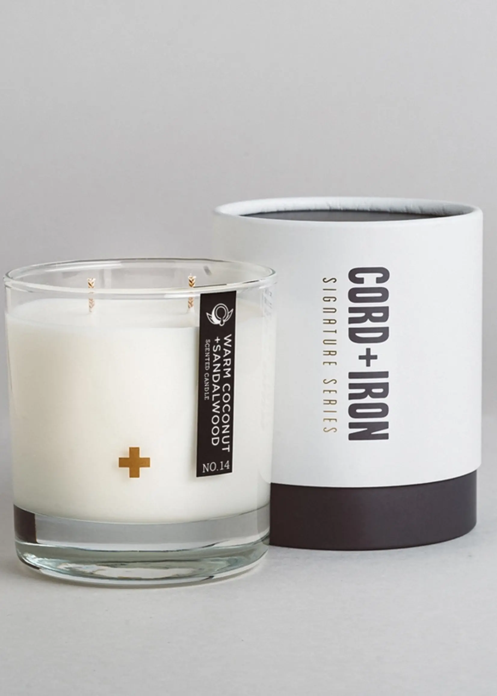 CORD +IRON Warm Coconut + Sandalwood Glass Candle