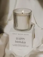 SWEET WATER DECOR Ribbed Glass Soy Candle