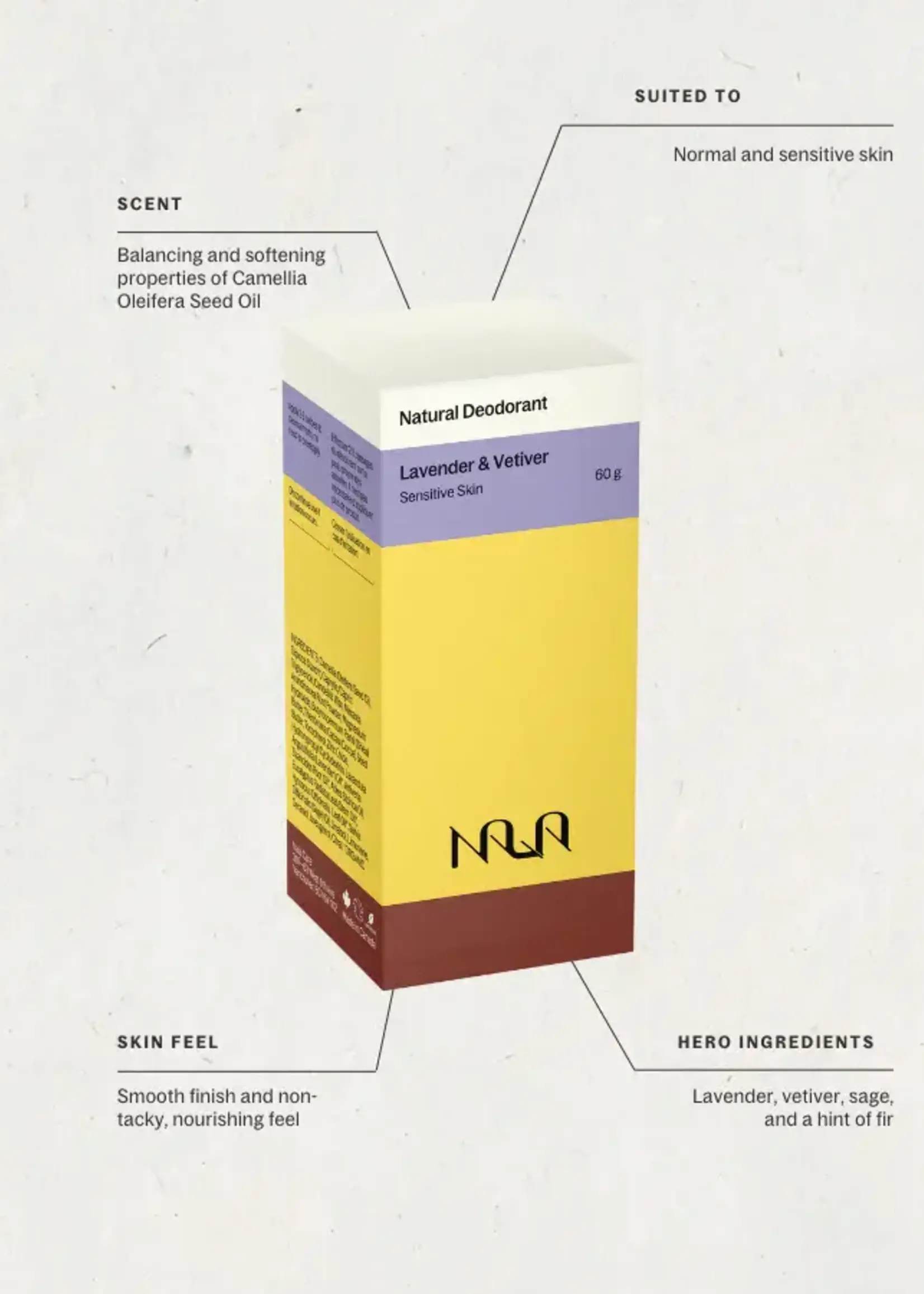 NALA CARE Lavender & Vetiver Natural Deodorant